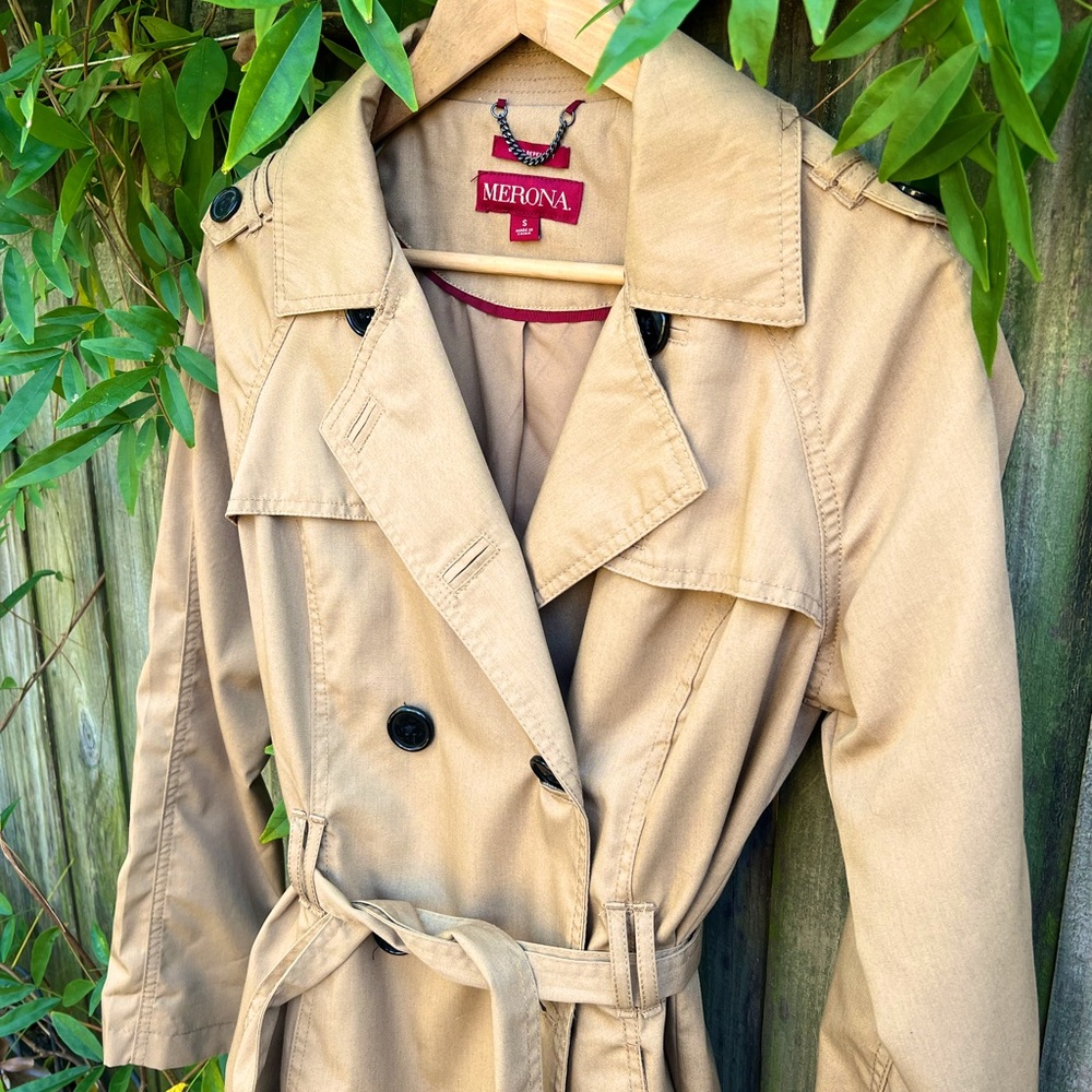 Merona Trench Coat in Khaki